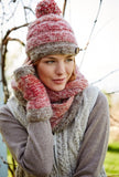 Sustainable Fair Trade Sierra Nevada Red Earth Natural Wool Bobble Beanie Hat