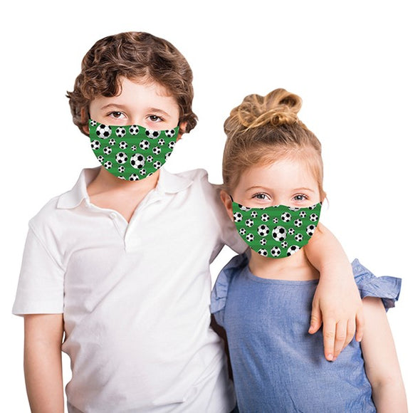 Snoozies! Green Football Adjustable Reusable Face Mask