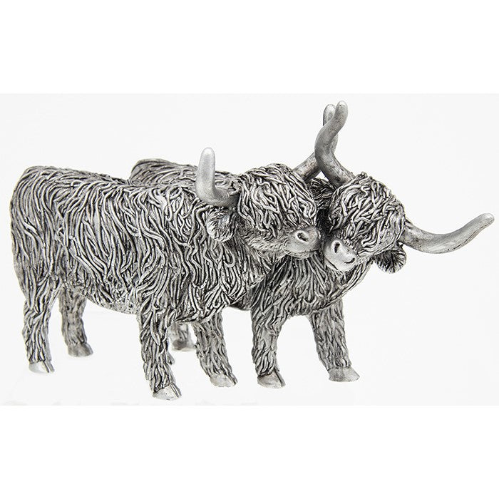 Large Standing Highland Cow Pair