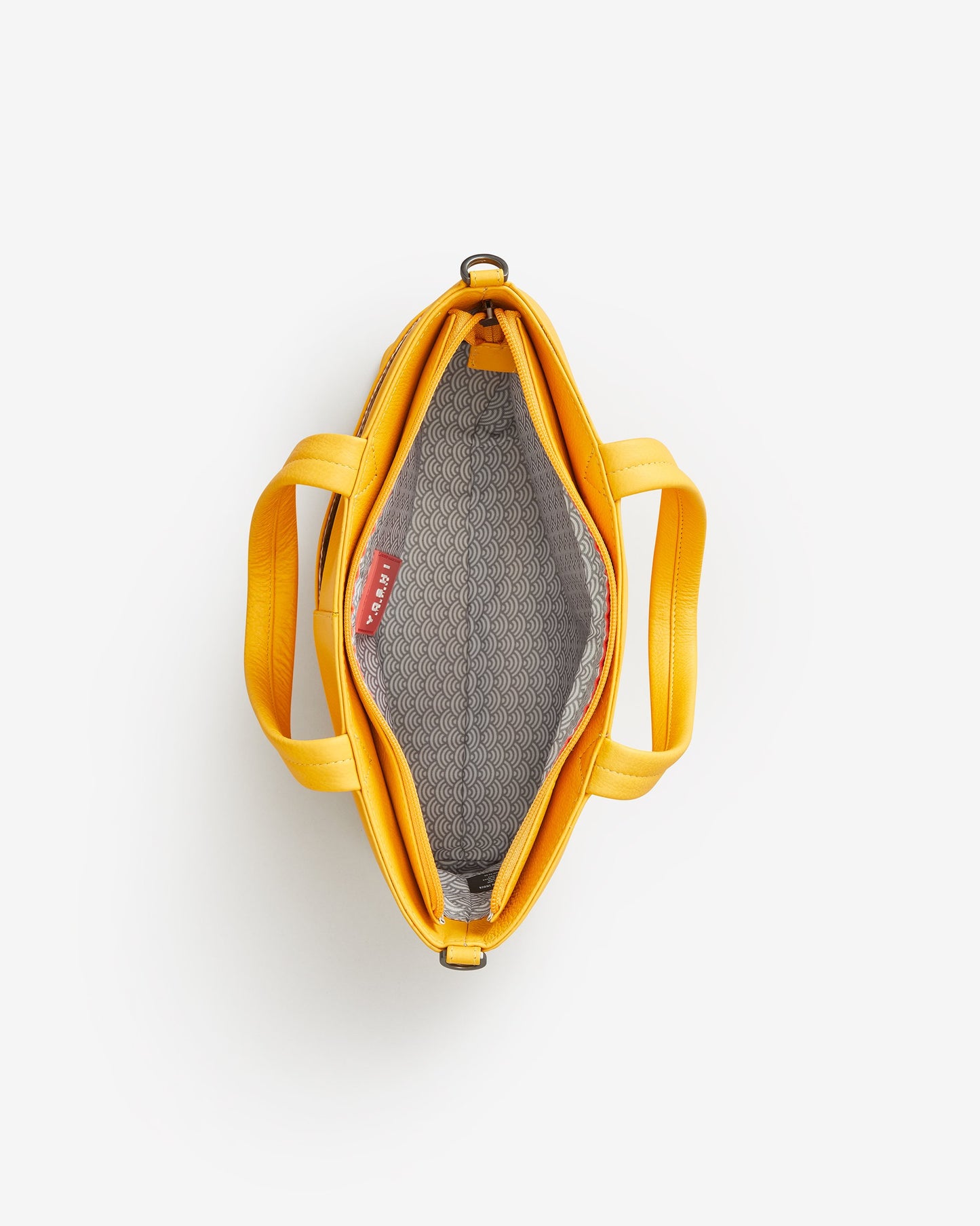 Yellow Leather Highland Cow Cross Body Handbag