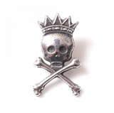 Stunning Scottish Pewter Clutch Pin - King Death