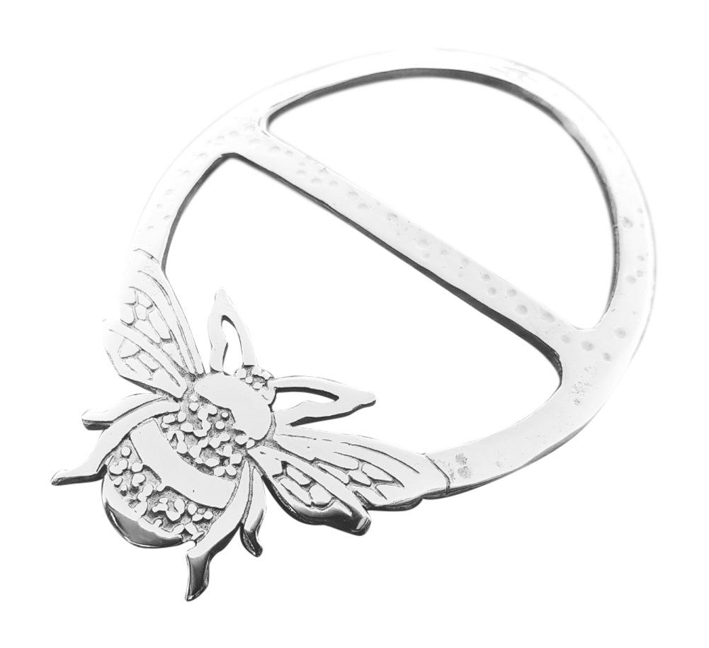 Bee Polished Scarf Ring