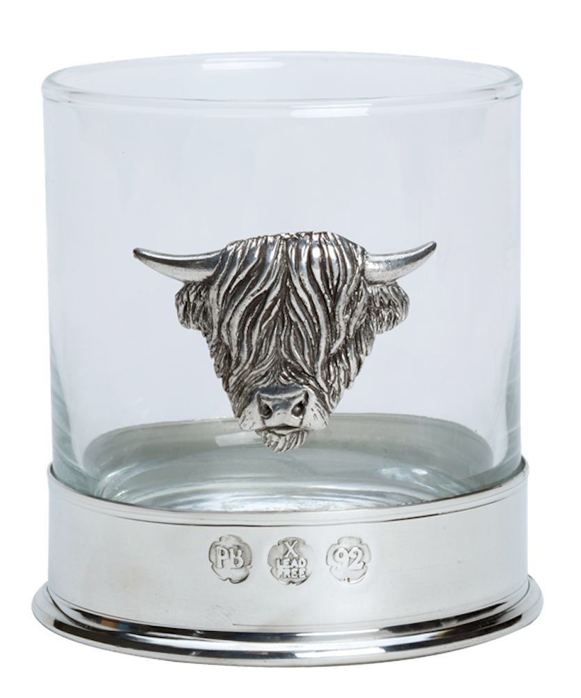 Highland Cow Whisky Tumbler Pair
