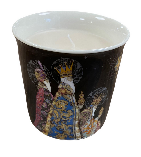 Three Kings Boxed Porcelain Candle