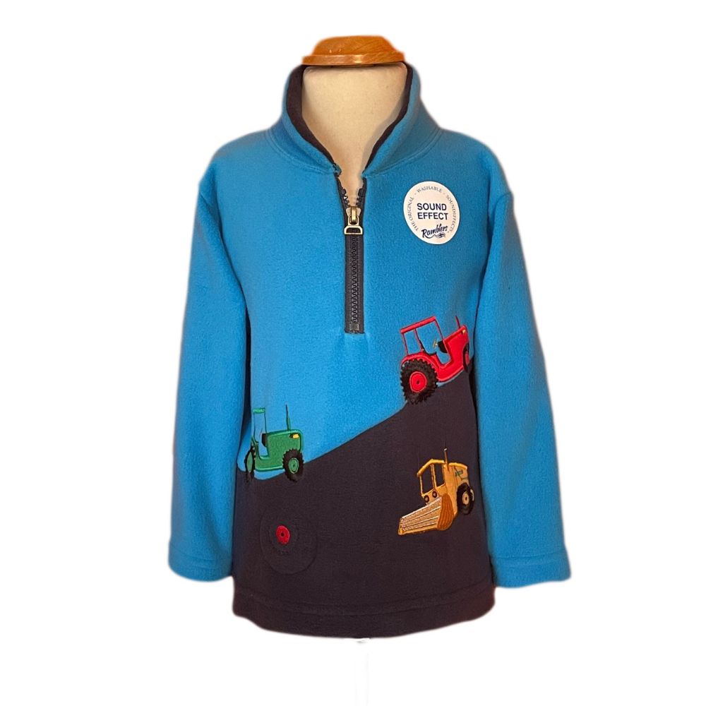 Hillside Tractors Fleece With Sound Effects