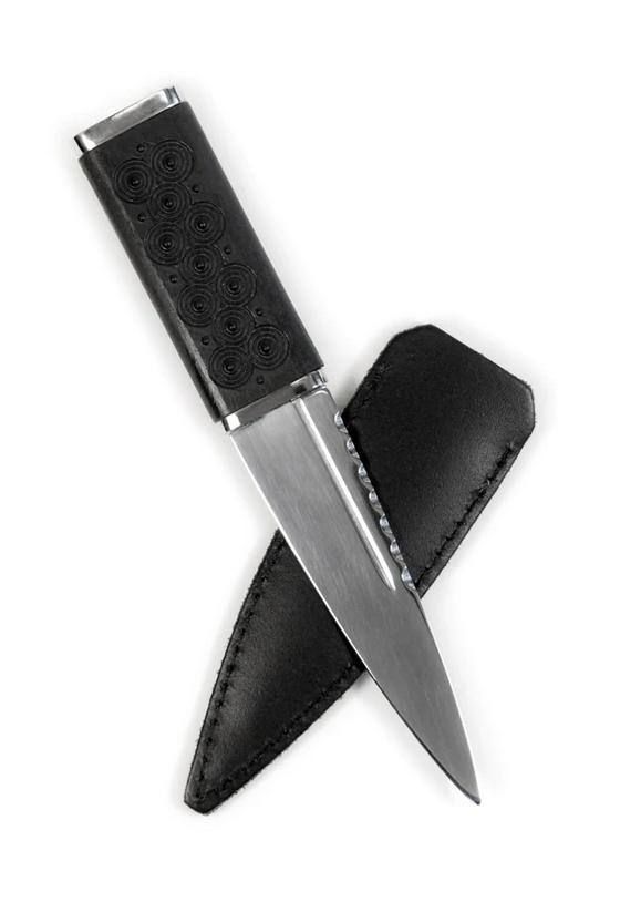 Black Celtic Circles Sgian Dubh