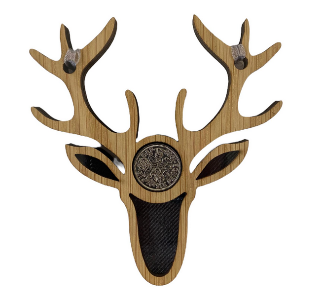 Stag Lucky Sixpence - 3 Tartans