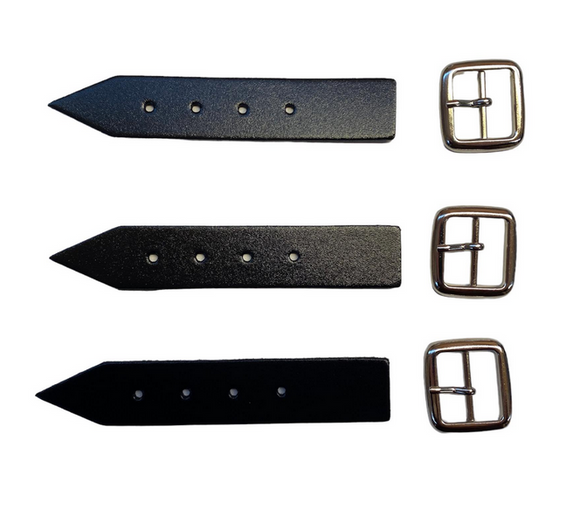 Kilt Strap and Buckle 1 Inch- Quality 3mm Leather x 3
