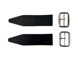 Kilt Strap and Buckle 1.5"-  Quality 3mm Leather x 2