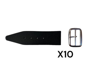 Kilt Strap and Buckle 1.5"-  Quality 3mm Leather x10