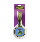Scottish Thistle Flower Celtic Knot Window Design Bone China Single Spoon Rest
