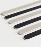 Pack of 6 Black and Brown Nail Files Emery Board