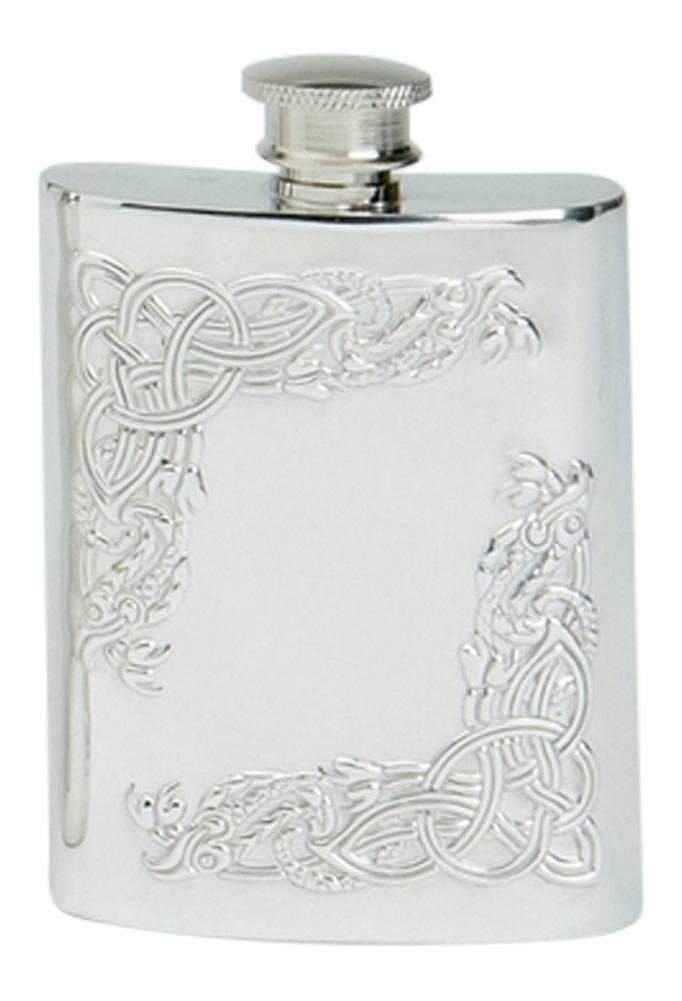 Serpent Edged Hip Flask