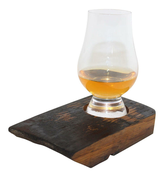Oak Wood Stand With Glass