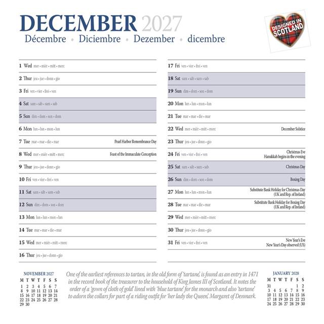 Men In Kilts Compact Calendar 2027