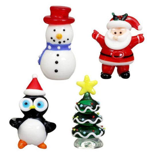 Christmas Character Glass Ornament