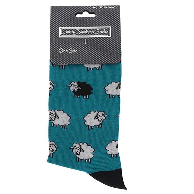 Men's Green Sheep Bamboo Socks