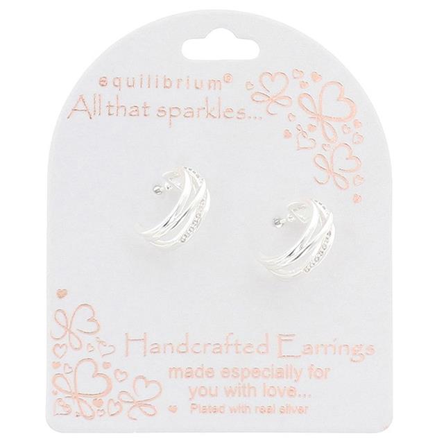 Crossover Hoop Earrings