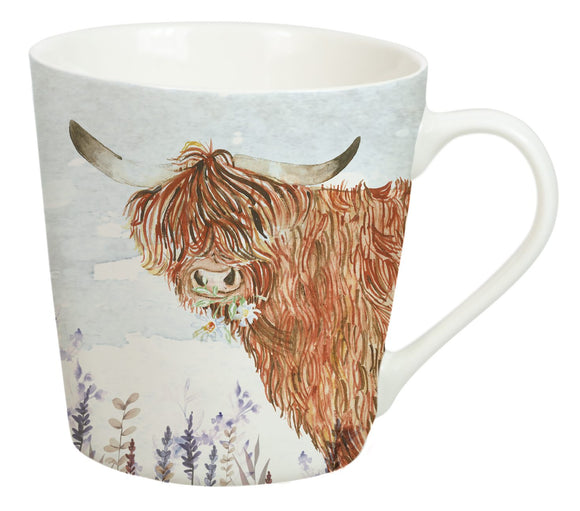 Country Life Scottish Highland Cow Coo Coffee Mug Cup