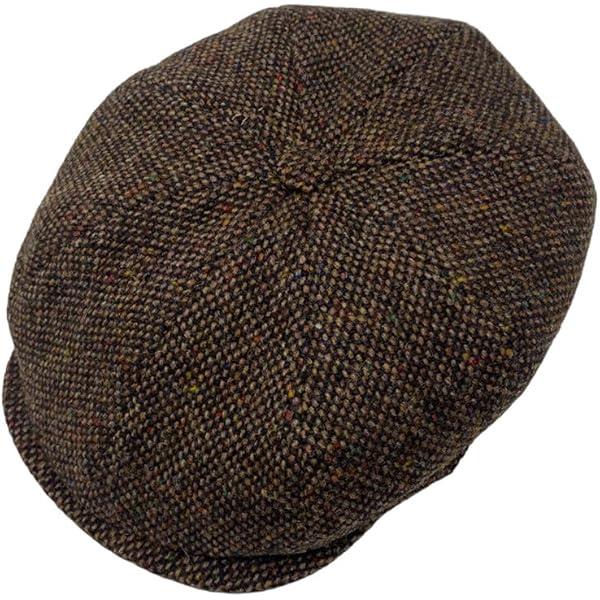 Authentic Harris Tweed Brown Shelby Cap