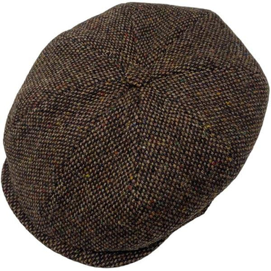 Authentic Harris Tweed Brown Shelby Cap