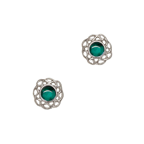 May Emerald Birthstone Stud Earrings