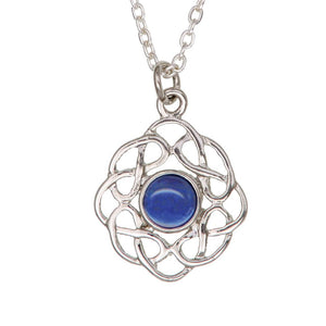September Sapphire Celtic Knot Birthstone Necklace