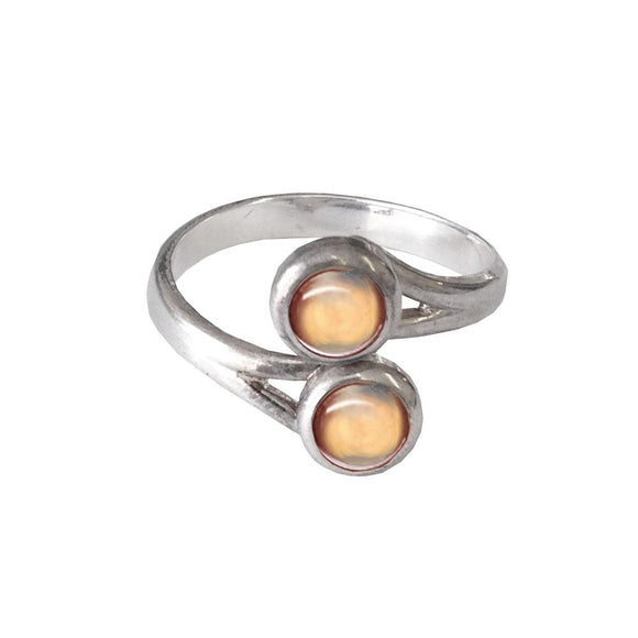October (Opal) Double Birthstone Ring