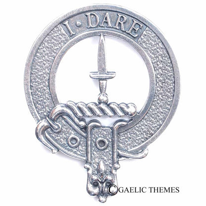 Celtic Knotwork Clan Crest Sgian Dubh - D-H Clans