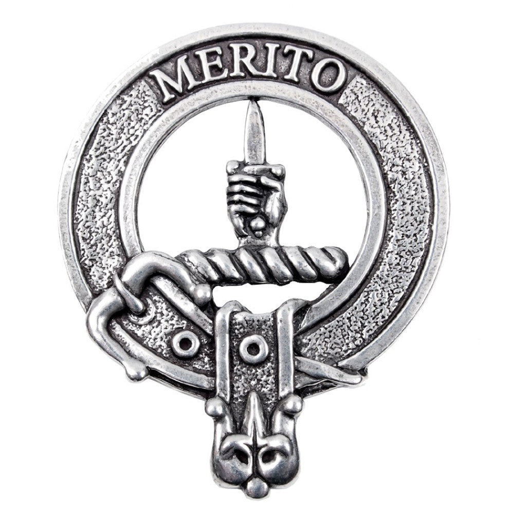 Celtic Knotwork Clan Crest Sgian Dubh - D-H Clans