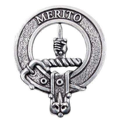 Celtic Knotwork Clan Crest Sgian Dubh - D-H Clans