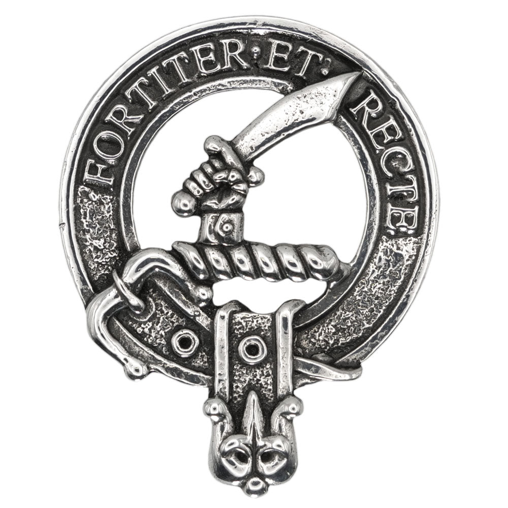 Celtic Knotwork Clan Crest Sgian Dubh - D-H Clans