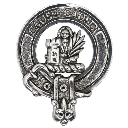 Celtic Knotwork Clan Crest Sgian Dubh - D-H Clans