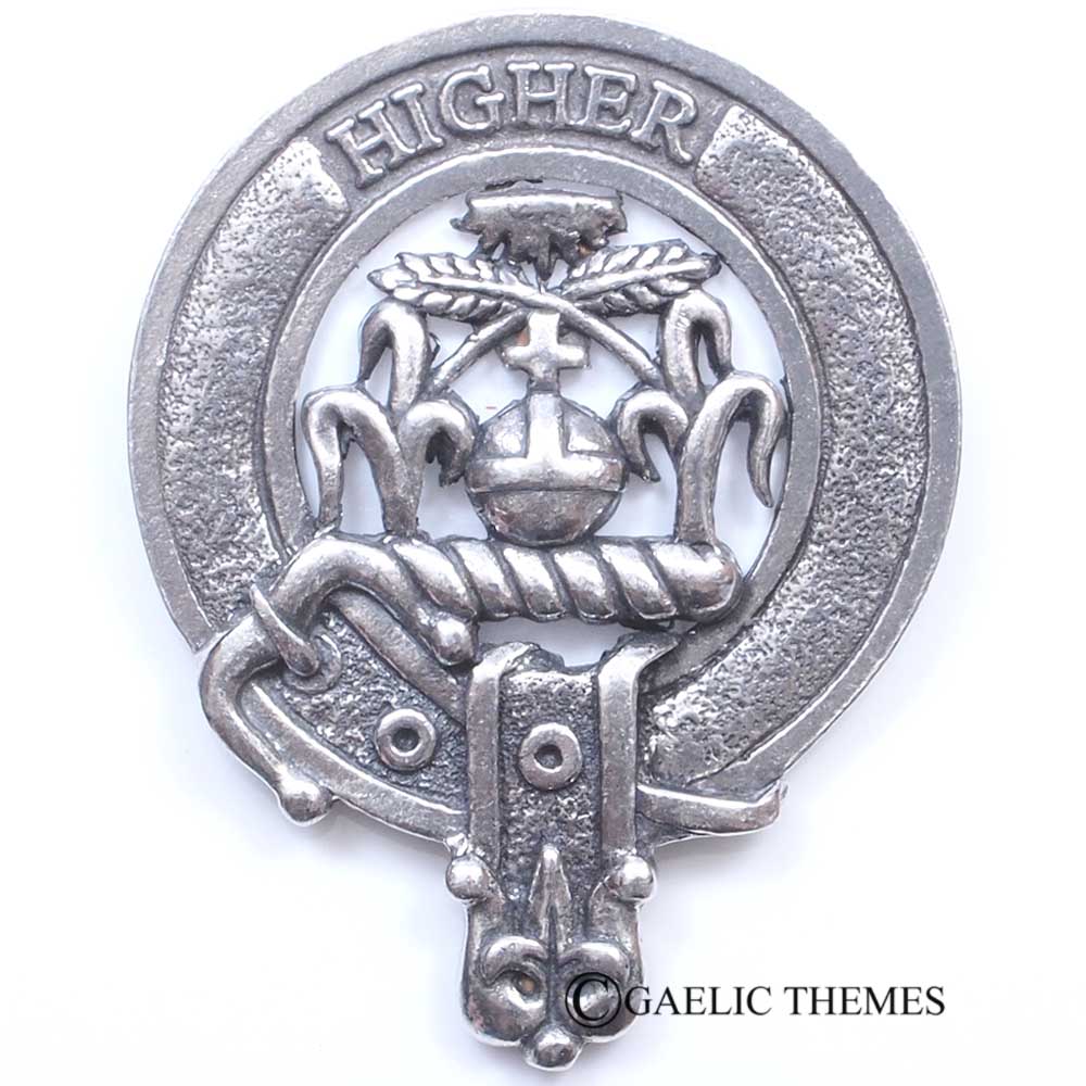 Celtic Knotwork Clan Crest Sgian Dubh - D-H Clans