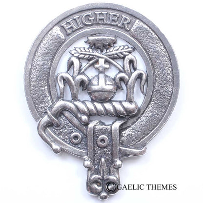 Celtic Knotwork Clan Crest Sgian Dubh - D-H Clans