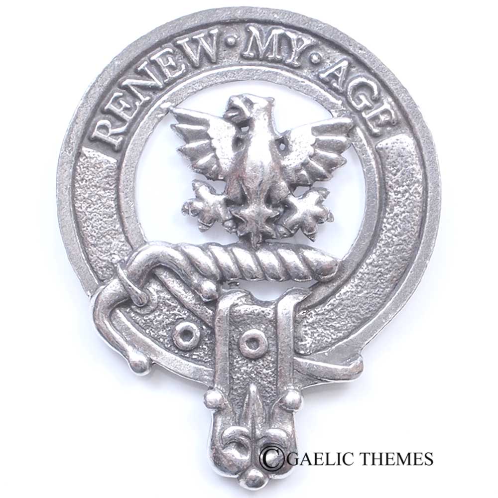 Celtic Knotwork Clan Crest Sgian Dubh - D-H Clans