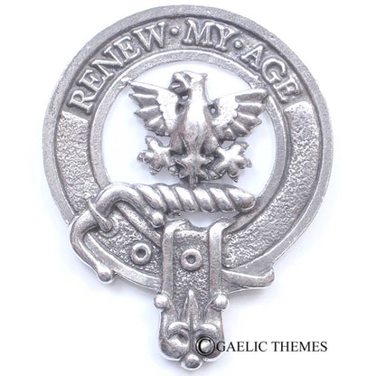 Celtic Knotwork Clan Crest Sgian Dubh - D-H Clans