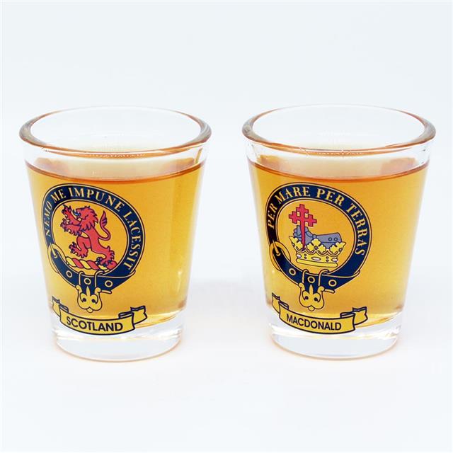 Colourful Clan Crest Shot Glass - Single