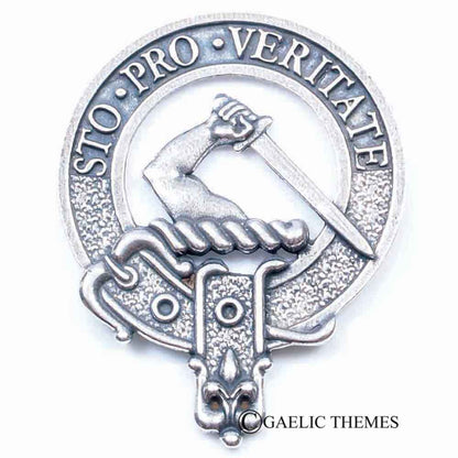 Celtic Knotwork Clan Crest Sgian Dubh - D-H Clans