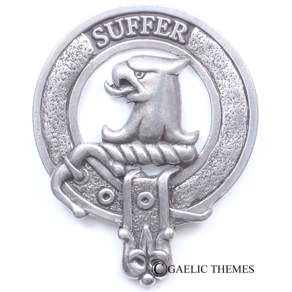 Celtic Knotwork Clan Crest Sgian Dubh - D-H Clans