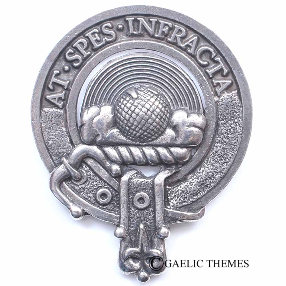 Celtic Knotwork Clan Crest Sgian Dubh - D-H Clans