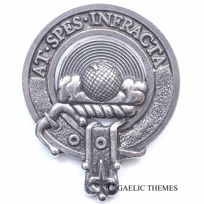 Celtic Knotwork Clan Crest Sgian Dubh - D-H Clans