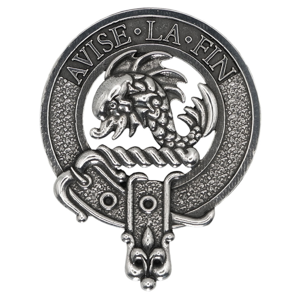 Celtic Knotwork Clan Crest Sgian Dubh - I-L Clans