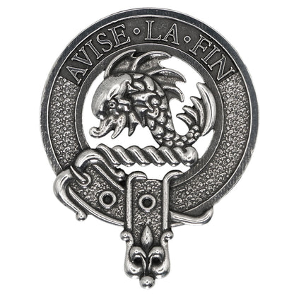 Celtic Knotwork Clan Crest Sgian Dubh - I-L Clans