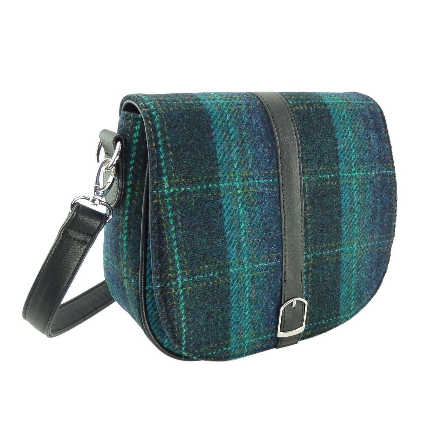 Balfour Blue Tartan Crest Shoulder Handbag