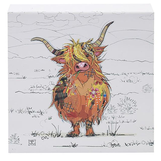 Highland Cow Memo Block