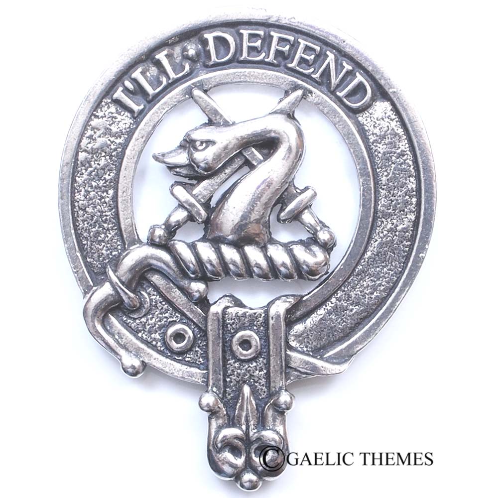 Celtic Knotwork Clan Crest Sgian Dubh - I-L Clans