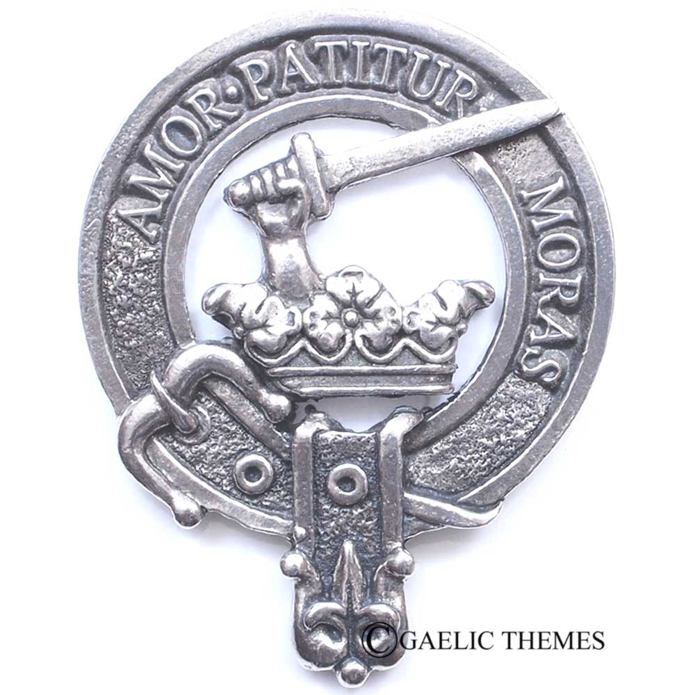 Celtic Knotwork Clan Crest Sgian Dubh - I-L Clans
