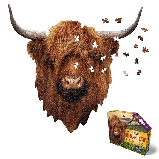 Highland Cow Shaped Jigsaw