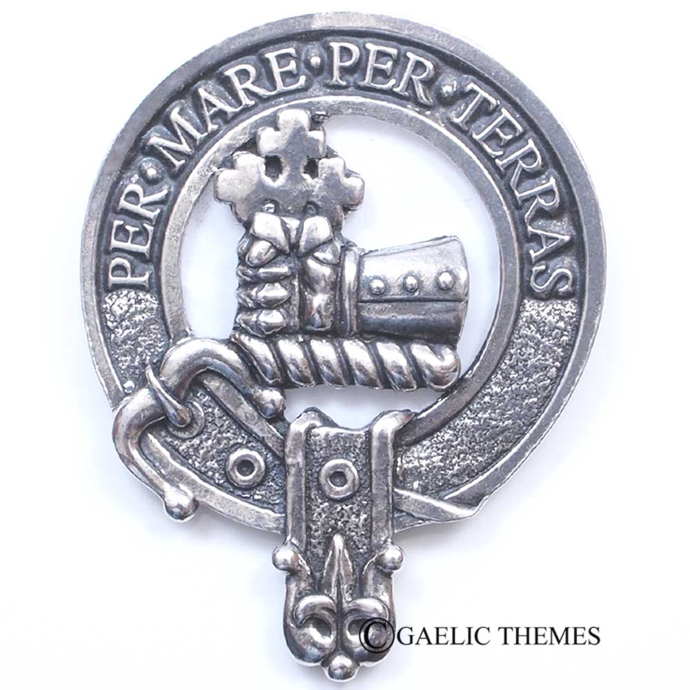 Thistle Clan Crest Sgian Dubh - Mac Clans